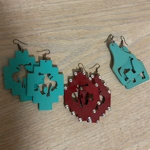 Crazy train earrings